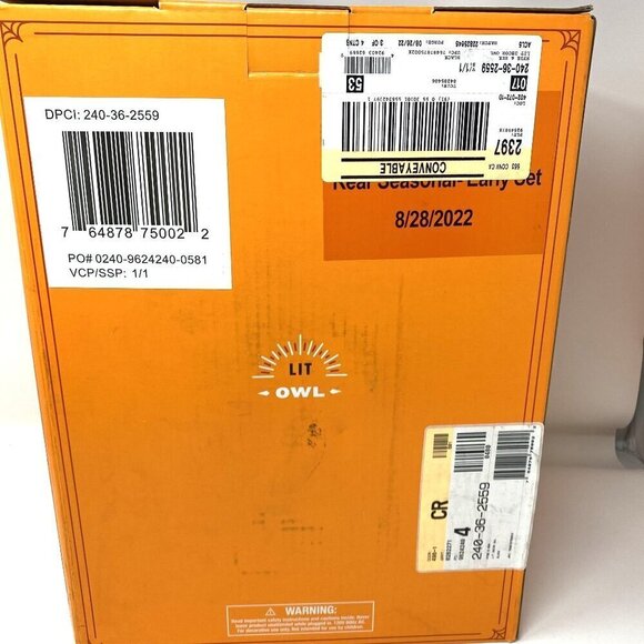 Target 26 In Light Up Owl Halloween Novelty Sculpture Light Hyde & EEK! Boutique - Picture 5 of 8